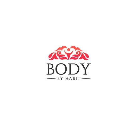 Create a simple yet bold logo for the "Body by Habit" brand