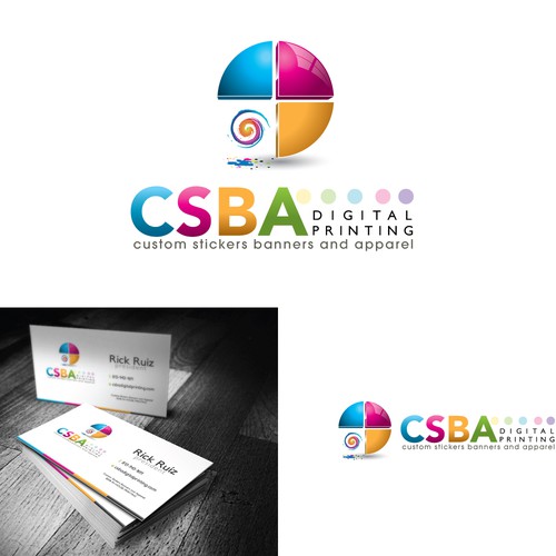 New logo and business card wanted for CSBA Digital Printing