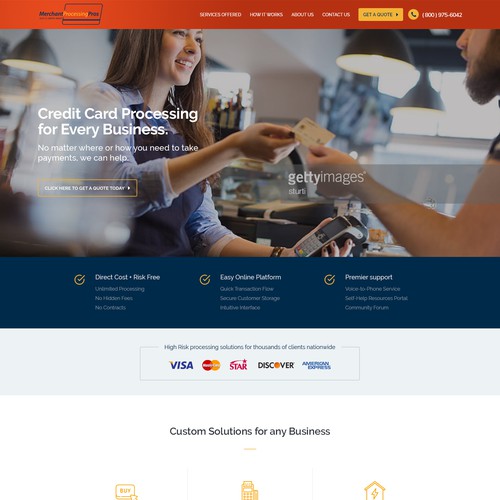 Website Design for Merchant Processing Pros