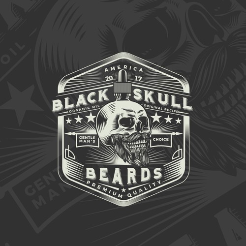 Black Skull Beard