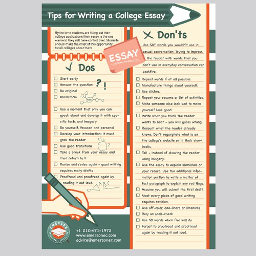 Essay / Dos and Dont's 