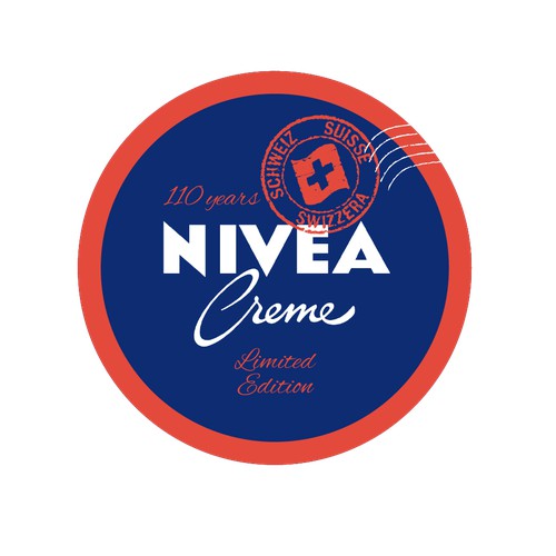 Packaging design for Nivea anniversary in Switxerland