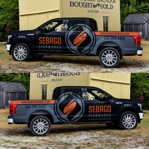 Sebago Sign works Truck Wrap