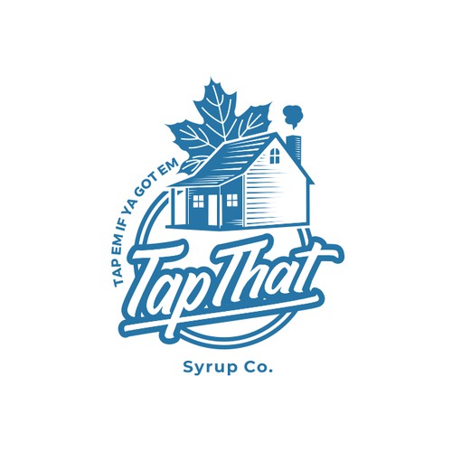 Fun, Masculine and Ironic Design Logo for Maple Syrup Company