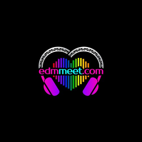 edm music vibrant logo 