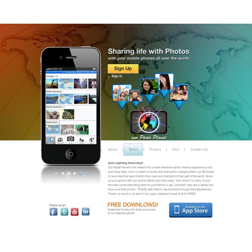 our Photo Planet needs a new website design