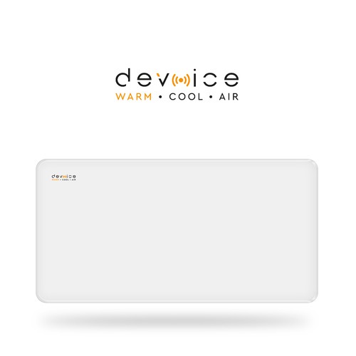 Smart voice controlling radiator led logo/label design.