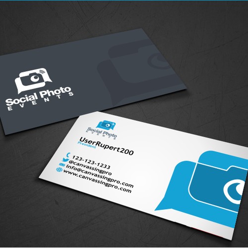 Bold logo design concept for social poto events