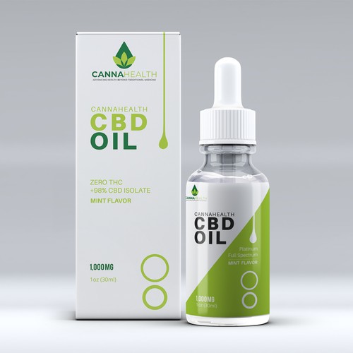 Modern & Bold CBD  box & Label  design