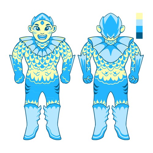 one of my designs for the children's super hero design competition