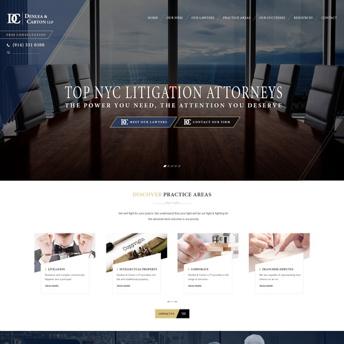 Sleek Professional Homepage for Personal Injury