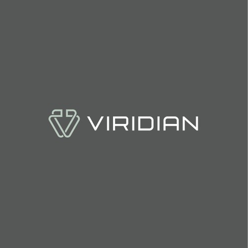 Intertwined logo for logistics company: Viridian