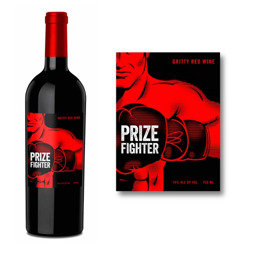 Prize Fighter Wine Label
