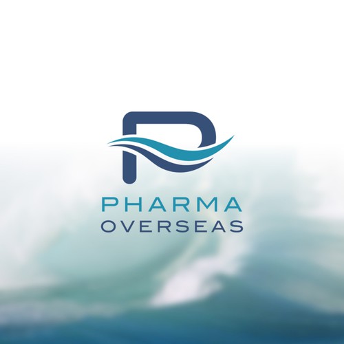 Pharma Overseas Logo Design