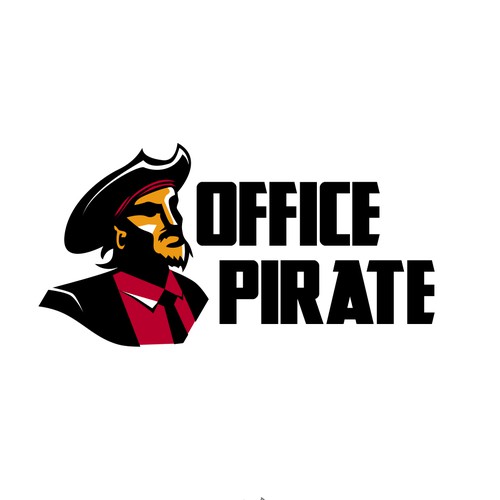 Office Pirate Mascot Logo