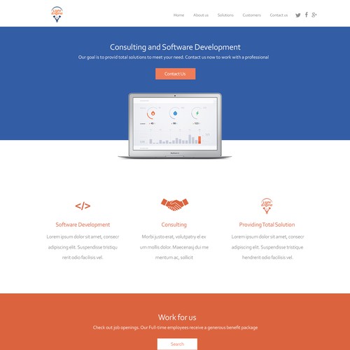 WP Landing Page Design for Light Engine