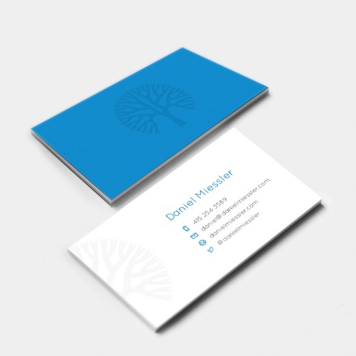 A simple Business Card for a tech blogger.