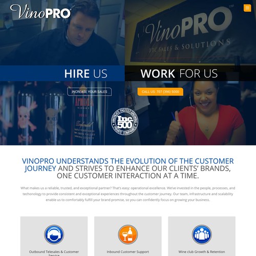 Webdesign VinoPRO WineSales