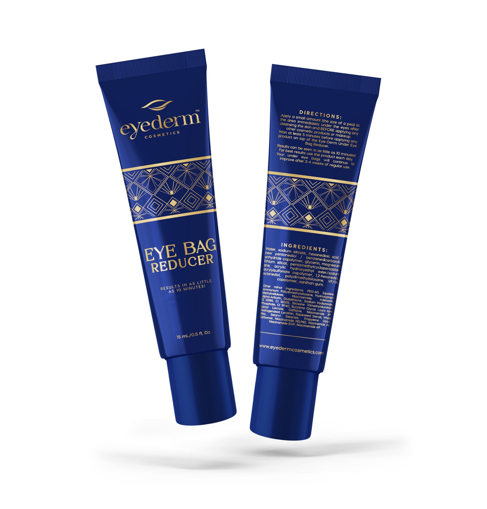 Tube of Eye Derm product