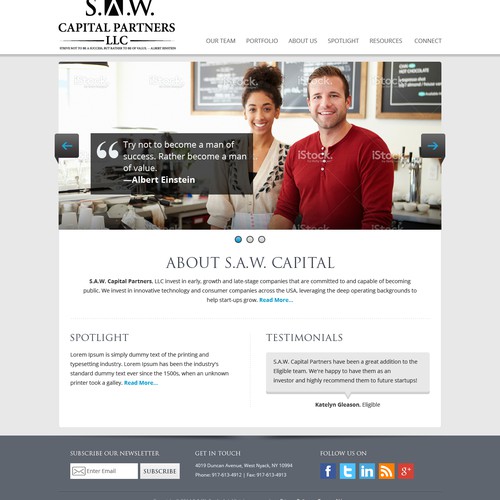 Website Design for a VC Firm