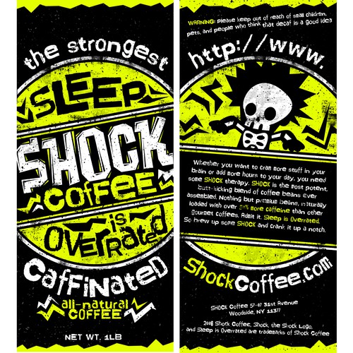 Shock Coffee Package Design