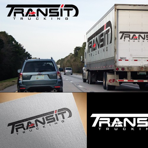 logo concept for truck transit company