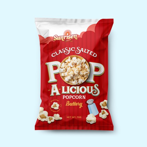 Pop-A-licious Popcorn Packaging