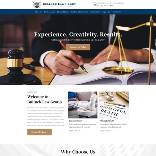 Web design for law firm