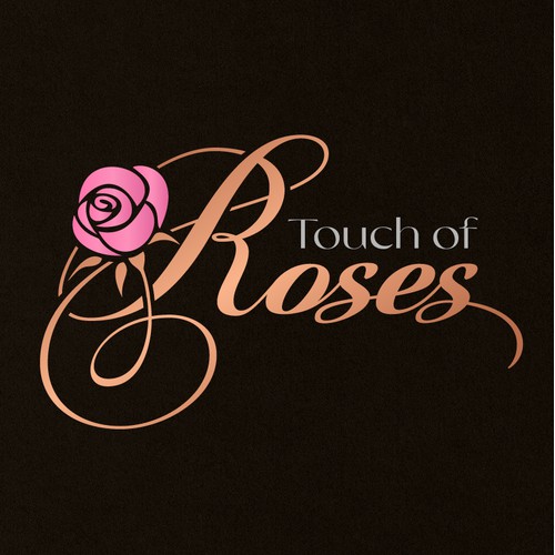 creative, elegant, logo for a rose arrangement company