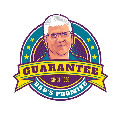 Real person mascot logo