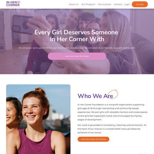 In Her Corner Foundation Design