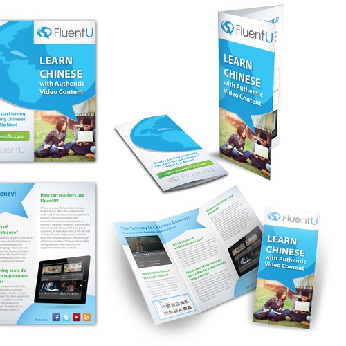 Help FluentU with a new brochure design