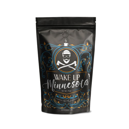 Product Packaging design for 'Wake up Minnesota'