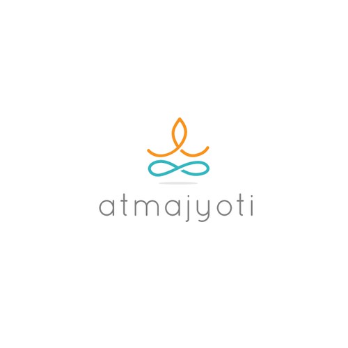 Concept logo for a yoga place  