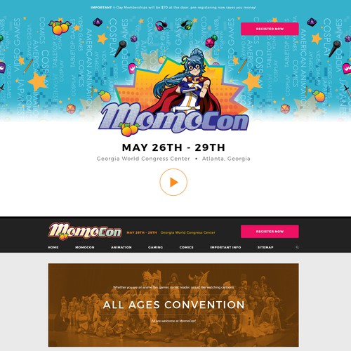 Anime Fan Convention Website