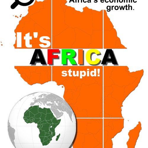 Book cover concept for It's Africa stupid