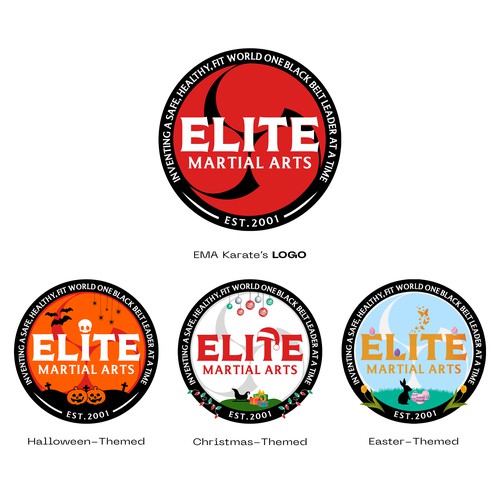 EMA Karate - Logo (Themed Version)