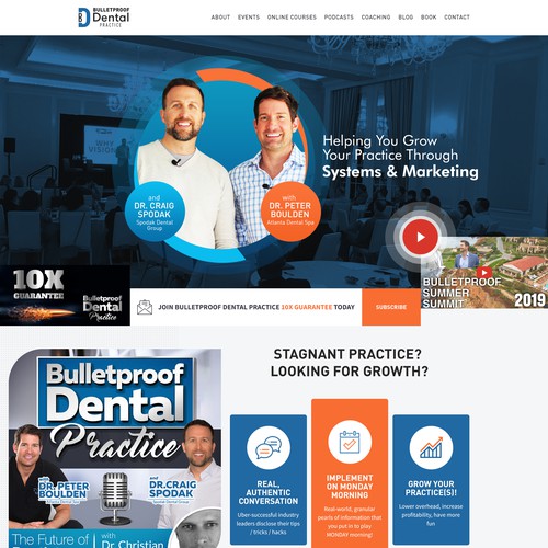 Re-Design of Dental Podcast / Consulting website