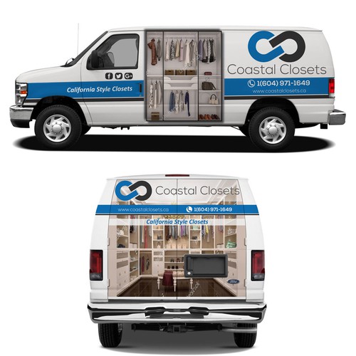 Custom closet company looking for a van wrap design