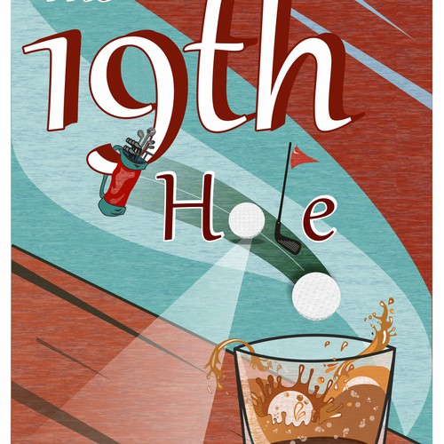  "19th Hole" golf poster 