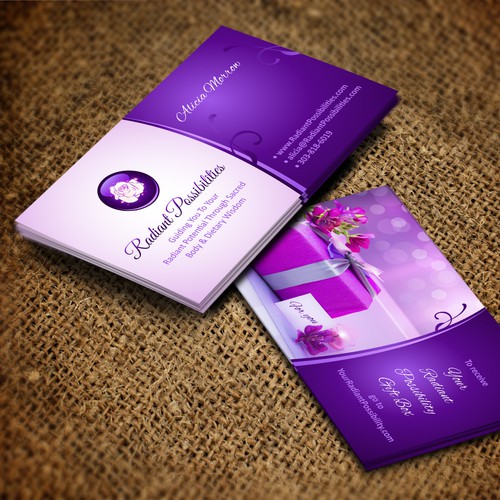 Create an amazing business card for Radiant Possibilities