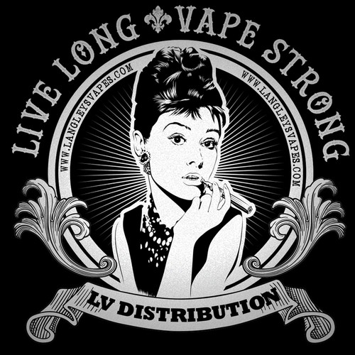 Create an eye-catching T for a high-end Vape Shop.