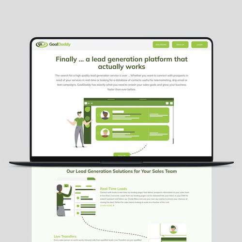 GoalDaddy  Webflow Website Design