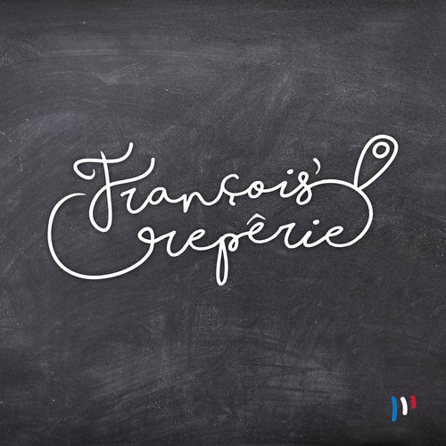 Playful logo Creperie