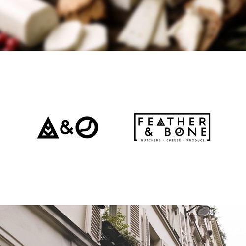 Fine food shop brand identity.