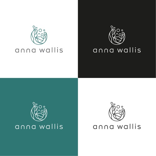 Abstract, motif driven logo for personal development brand.