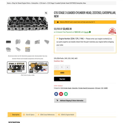 Landing page