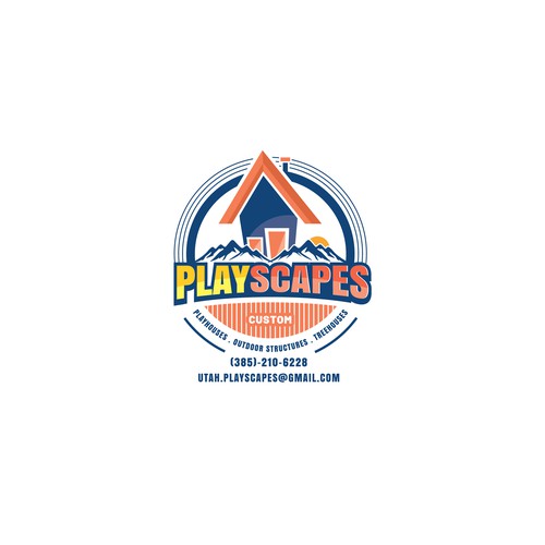 Logo for a build custom playhouses, tree houses and other outdoor structures