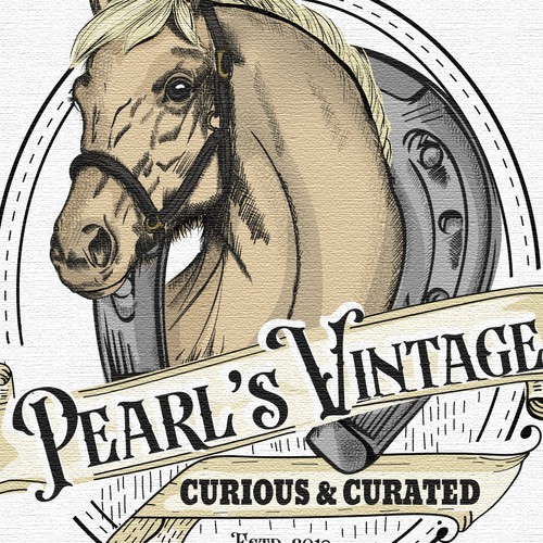 Vintage horse logo