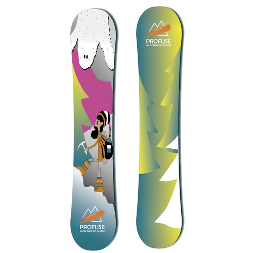 Energetic snowboard design 